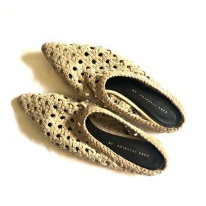 Zara Soft sand suede mule